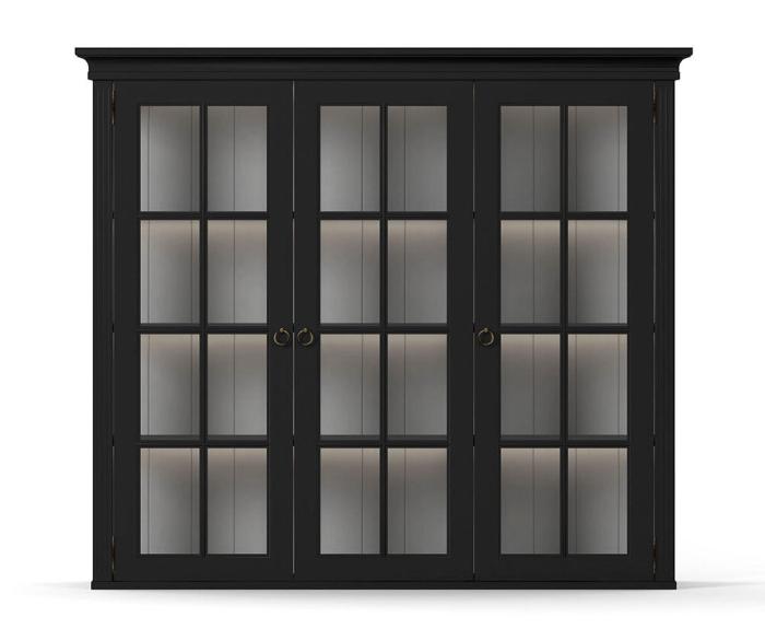 Bild 2, Stockholm 3 dörrar, glassidor Black | Englesson | Bonus Möbler