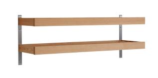 Nadja V&auml;gg 100 cm 2 Plan Oljad Ek | Oscarssons M&ouml;bel | Bonus M&ouml;bler