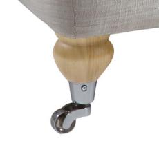 N Vitpigmenterad Kromhjul 12,5 cm | Br&ouml;derna Anderssons | Bonus M&ouml;bler