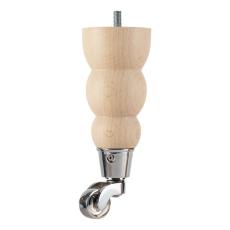 Tr&auml;ben I Bok Hjul Krom 17 cm | Br&ouml;derna Anderssons | Bonus M&ouml;bler