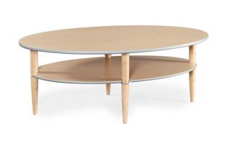 Madrid 140X80 cm Bj&ouml;rk / Silverkant | Bordbirger | Bonus M&ouml;bler