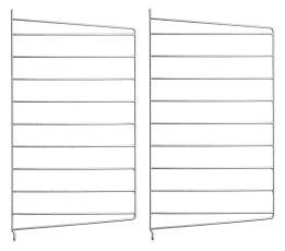 String V&auml;ggavlar 50X30 cm 2-pack Galvaniserad | String | Bonus M&ouml;bler