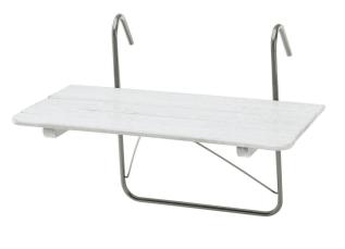 Balkongbord 80X50 cm Vit - Hillerstorp - Bonus M&ouml;bler