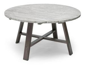 Shabby Chic &Oslash;138 cm Gr&aring; / Gr&aring; - Hillerstorp - Bonus M&ouml;bler