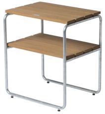 Sidobord L45 Oljad Ek / Varmf&ouml;rzinkat Stativ | Grythyttan St&aring;lm&ouml;bler | Bonus M&ouml;bler