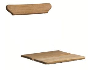 Tr&auml;sats till Bryggeristol Obehandlad Teak - Grythyttan St&aring;lm&ouml;bler - Bonus M&ouml;bler