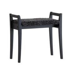 Meja F&aring;rskinn M&ouml;rkgr&aring; Svartbetsad Lackad Ek | Oscarssons M&ouml;bel | Bonus M&ouml;bler