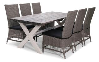 Shabby Chic och Trenton Gr&aring; / Vit - Hillerstorp - Bonus M&ouml;bler