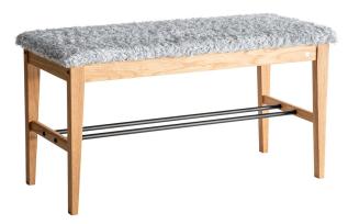 Lily F&aring;rskinnslook Ljusgr&aring; Lackad Ek | Oscarssons M&ouml;bel | Bonus M&ouml;bler