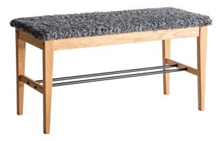 Lily F&aring;rskinnslook M&ouml;rkgr&aring; Lackad Ek | Oscarssons M&ouml;bel | Bonus M&ouml;bler