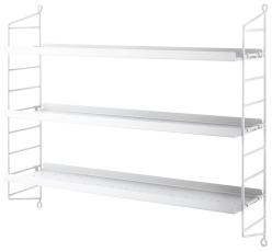 String Pocket Metall Vit | String | Bonus M&ouml;bler