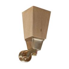 Belmont Tr&auml;ben m. Hjul 16 cm Natural Oak / Brass | Englesson | Bonus M&ouml;bler