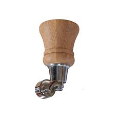 Howard Tr&auml;ben m. Hjul 14 cm Oak / Chrome | Englesson | Bonus M&ouml;bler