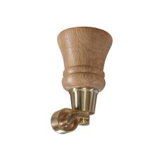 Howard Tr&auml;ben m. Hjul 14 cm Oak / Brass | Englesson | Bonus M&ouml;bler