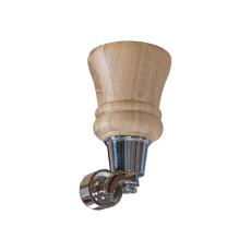 Howard Tr&auml;ben m. Hjul 14 cm Natural Oak / Chrome | Englesson | Bonus M&ouml;bler