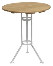 Bryggeri Trefotsbord &Oslash;60 cm Oljad Ek / Varmf&ouml;rzinkat Stativ | Grythyttan St&aring;lm&ouml;bler | Bonus M&ouml;bler