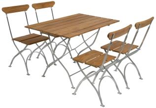 Bryggerigrupp 3 Obehandlad Teak / Varmf&ouml;rzinkat Stativ | Grythyttan St&aring;lm&ouml;bler | Bonus M&ouml;bler