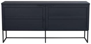 Everett 160 cm Svartlackad ek / Svart | Rowico Home | Bonus M&ouml;bler