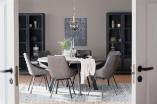 Fred &Oslash;160 och Alison M&ouml;rkbrun / Svart | Rowico Home | Bonus M&ouml;bler