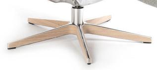 Swivel Obehandlad ek / Aluminium | Conform | Bonus M&ouml;bler