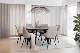 Fred &Oslash;160 och Alison Svartbetsad / Svart - Rowico Home - Bonus M&ouml;bler