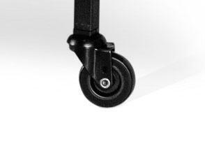 Steel Hjul 8 cm Svart 4-pack - Torkelson - Bonus M&ouml;bler