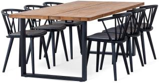 Narvik U-ben 210x100 och Edda Svart | Torkelson | Bonus M&ouml;bler