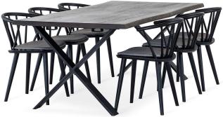 Exxet X-ben och Edda Svart Smoked Vildek | Torkelson | Bonus M&ouml;bler