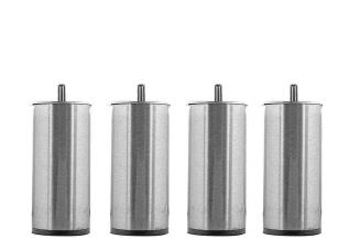 Runt Rakt Metallben Borstad St&aring;l 15 cm | Hilding Anders | Bonus M&ouml;bler