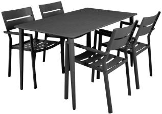 Nimes 140X78 cm och Delia Karmstol Antracit - Brafab - Bonus M&ouml;bler