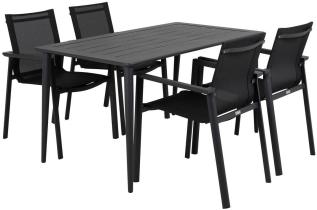 Nimes 140X78 cm och Delia Karmstol Textilene Antracit - Brafab - Bonus M&ouml;bler