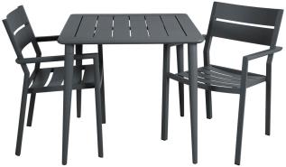 Nimes 78X78 cm och Delia Karmstol Antracit - Brafab - Bonus M&ouml;bler