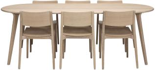 Clean och 6 stolar | Svenska Hem | Bonus M&ouml;bler