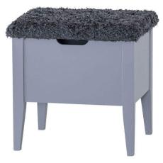 Klinte 45 cm Gr&aring;lack Gr&aring; F&aring;rskinnslook - Torkelson - Bonus M&ouml;bler