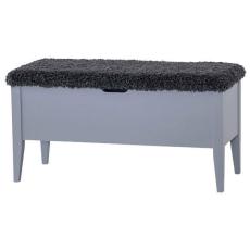 Klinte 90 cm Gr&aring;lack Gr&aring; F&aring;rskinnslook - Torkelson - Bonus M&ouml;bler