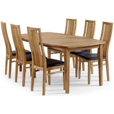 Allegro Oljad Ek Stolar L&auml;der Svart | Torkelson | Bonus M&ouml;bler