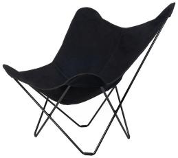 Cotton Canvas Mariposa utan l&auml;derh&ouml;rn Black | Cuero Design | Bonus M&ouml;bler
