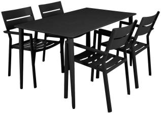 Nimes 140X78 cm och Delia Karmstol Svart - Brafab - Bonus M&ouml;bler