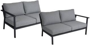 Samvaro L&aring;g Avslut v&auml;nster och h&ouml;ger Antracit / Gr&aring; - Brafab - Bonus M&ouml;bler