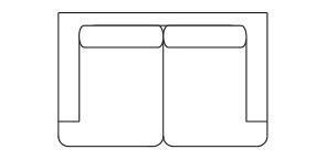 Orust rak 2-sits 160 cm, avtagbar kl&auml;dsel - Burh&eacute;ns - Bonus M&ouml;bler