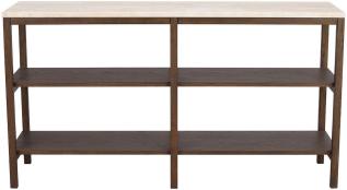 Orwel H75 cm Beige travertin / Brun ek | Rowico Home | Bonus M&ouml;bler