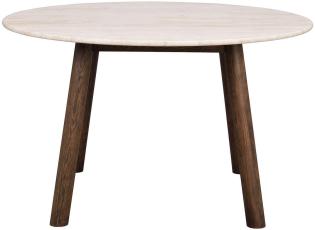 Taransay &Oslash;125 cm Beige travertin Brun ek | Rowico Home | Bonus M&ouml;bler