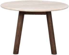 Taransay &Oslash;60 cm Beige travertin Brun ek | Rowico Home | Bonus M&ouml;bler
