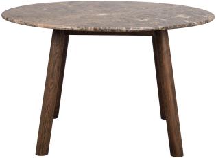 Taransay &Oslash;125 cm Brun marmor Brun ek | Rowico Home | Bonus M&ouml;bler