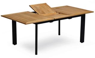 Nydala 150-200X96 cm Svart / Teak - Hillerstorp - Bonus M&ouml;bler
