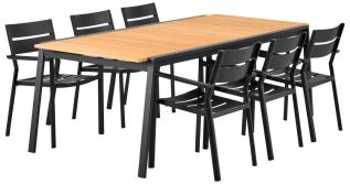 Naos 220-320X100 cm och Delia Svart - Brafab - Bonus M&ouml;bler