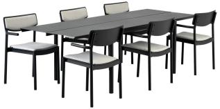 B45 250X92 cm och Gusty Bord med 6 stolar - Brafab - Bonus M&ouml;bler