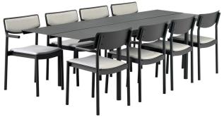 B45 250X92 cm och Gusty Bord med 8 stolar - Brafab - Bonus M&ouml;bler