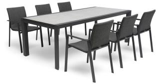 Borgdala 220-340X107 cm M&ouml;rkgr&aring; - Hillerstorp - Bonus M&ouml;bler