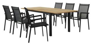 Lyon 152-210X92 cm och Avanti Svart - Brafab - Bonus M&ouml;bler